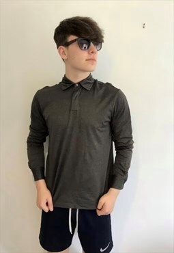 Overhead long sleeve polo style Hugo 90s shirt