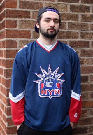 VINTAGE STARTER NEW YORK RANGERS NHL HOCKEY JERSEY