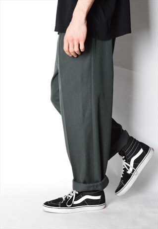 VINTAGE 90S GREYISH GREEN PANTS