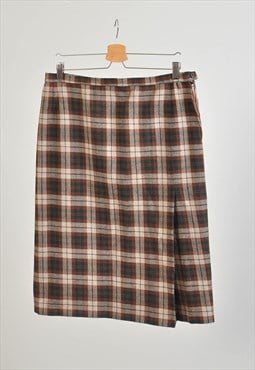 Vintage 90s checkered midi skirt