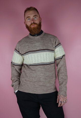 VINTAGE 1980S STRIPE JUMPER