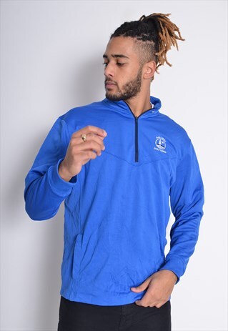 VINTAGE NIKE 1/4 ZIP SWEATSHIRT BLUE