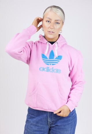 VINTAGE ADIDAS PINK HOODIE