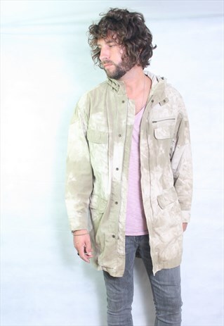 VINTAGE 90'S CAMO WASHED PARKA