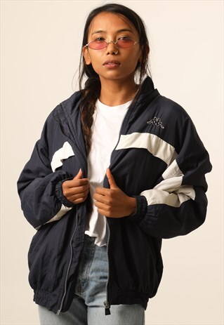 VINTAGE KAPPA EMBROIDERED LOGO JACKET