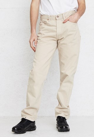 VINTAGE BEIGE LEVI'S 615 FIT DENIM JEANS