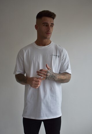 WHITE BARCODE TSHIRT