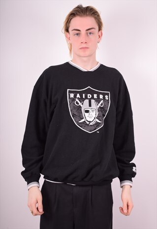STARTER MENS VINTAGE RIDERS SWEATSHIRT JUMPER MEDIUM 90'S