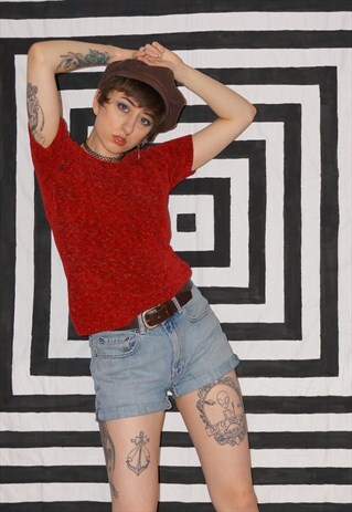 VINTAGE 90S/Y2K KNITTED TOP