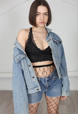 VINTAGE RETRO DENIM JEAN JACKET