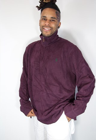 RALPH LAUREN 1/4 ZIP SWEATSHIRT