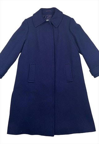 Aquascutum Vintage Ladies Fully Lined Pure New Wool Coat