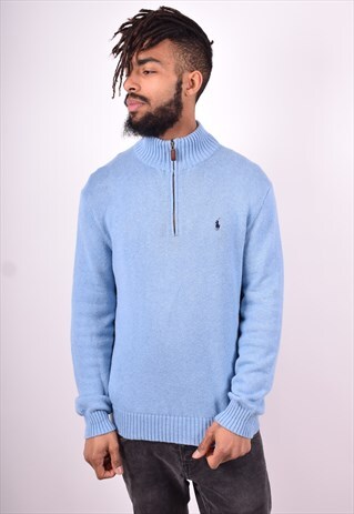 POLO RALPH LAUREN MENS VINTAGE JUMPER SWEATER MEDIUM 90'S