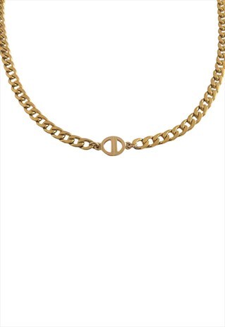 AUTHENTIC DIOR CD PENDANT - CHAIN REWORKED CHOKER