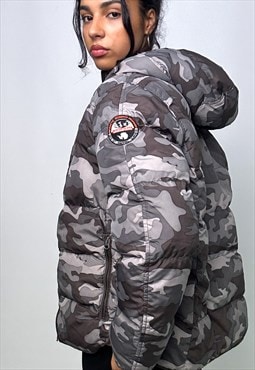 Dark Grey y2ks Napapijri Puffer Jacket Coat