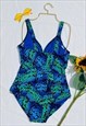 VINTAGE 90'S COLOURFUL ABSTRACT BUTTERFLY PRINT SWIMSUIT