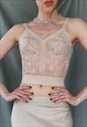 60s Vintage but NEW Champagne beige 80A (36A) bustier Corset