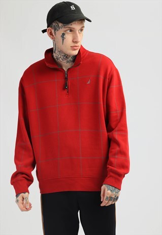 VINTAGE NAUTICA 1/4 ZIP SWEATSHIRT