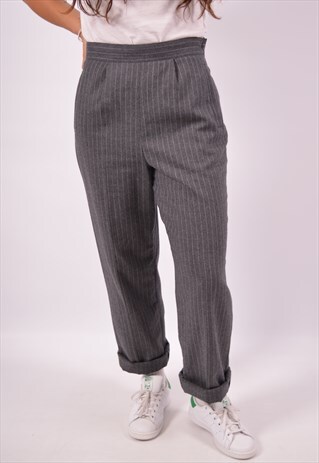 VINTAGE SUIT TROUSERS STRIPES GREY