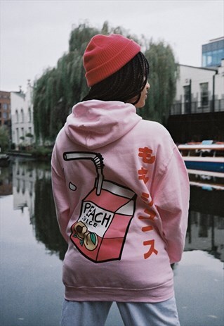 PEACH CARTON PINK HOOD