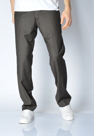 VINTAGE 90S BROWN STRIPED PANTS