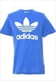 Vintage Blue Adidas Printed T-shirt - L