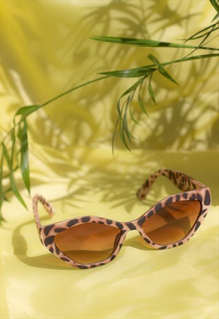 MATTE TORTOISE SHELL THICK DIAMOND FRAME SUNGLASSES
