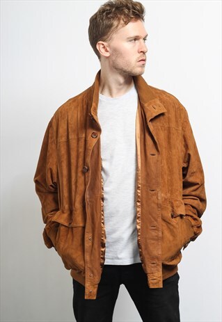 VINTAGE SUEDE BOMBER JACKET