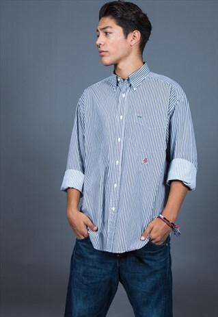 VINTAGE 80S CLASSIC TOMMY HILFIGER SHIRT / S1938