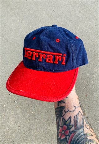 RARE Vintage Ferarri F1 90s Embroidered Hat Cap
