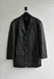 DKNY Donna Karan Leather Coat Jacket