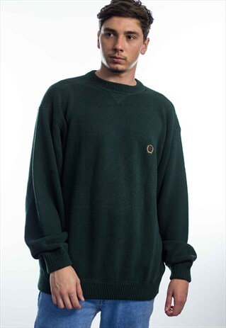 VINTAGE TOMMY HILFIGER JUMPER SWEATER LOGO 90S XL 3.9