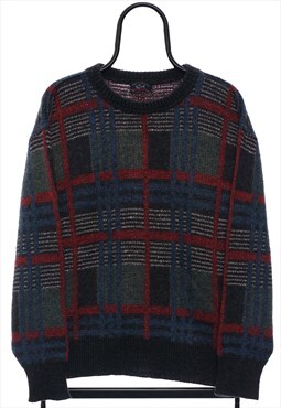 Vintage Paul & Shark Checked Knitted Jumper Womens