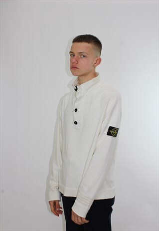 VINTAGE STONE ISLAND 1/4 ZIP SWEATSHIRT