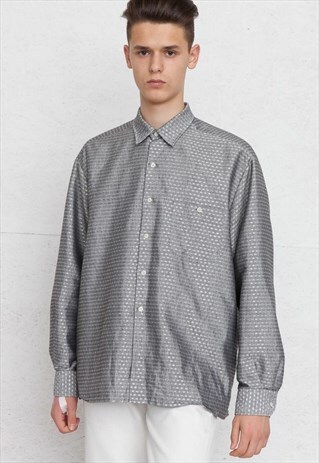 VINTAGE GREY WRANGLER LONG SLEEVE SHIRT