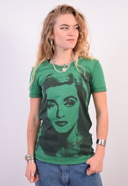 Vintage Dolce & Gabbana Betty Davis T-Shirt Top Green
