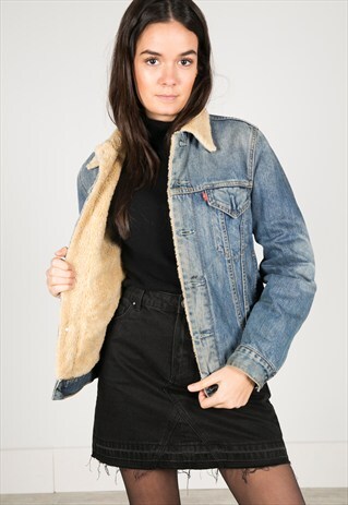 VINTAGE 80S LEVI'S WINTER SHEEPSKIN JACKET / R0232