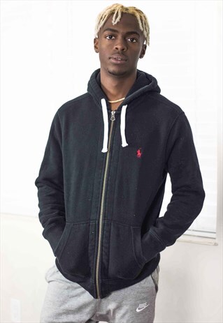 VINTAGE RALPH LAUREN HOODIE LOGO 90S M 27.8