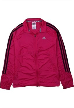Vintage 90's Adidas Windbreaker Lightweight Full Zip Up Pink