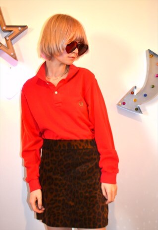 VINTAGE 90'S Y2K FRED PERRY LONG SLEEVED POLO SHIRT TOP
