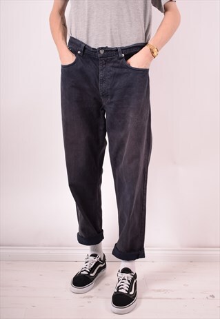 CALVIN KLEIN MENS VINTAGE JEANS W36 L29 BLACK 90S