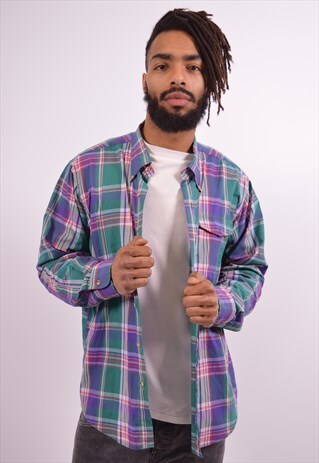 GANT MENS VINTAGE SHIRT XL MULTI CHECK 90S