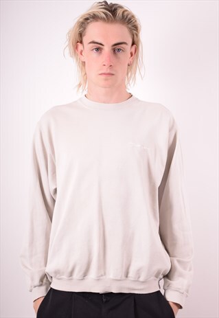 CHAMPION MENS VINTAGE SWEATSHIRT JUMPER MEDIUM GREY 90S