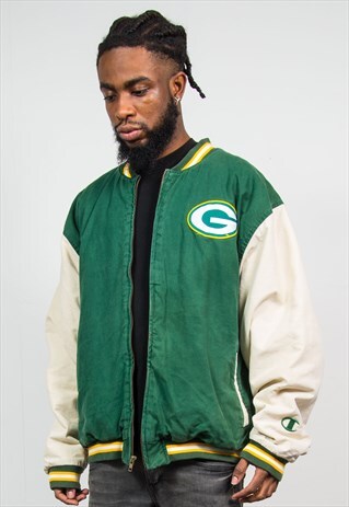 CHAMPION 90'S GREEN BAY PACKERS NFL JACKET