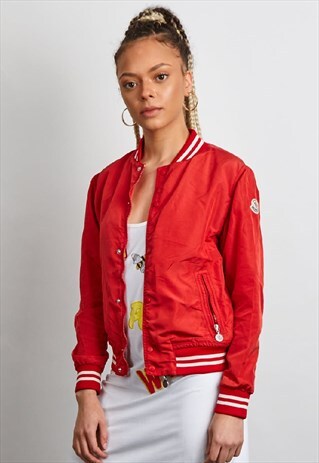 VINTAGE MONCLER RED BOMBER JACKET