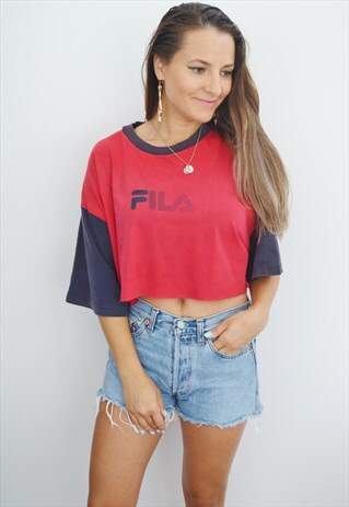 90S FILA VINTAGE CROP TOP/T-SHIRT