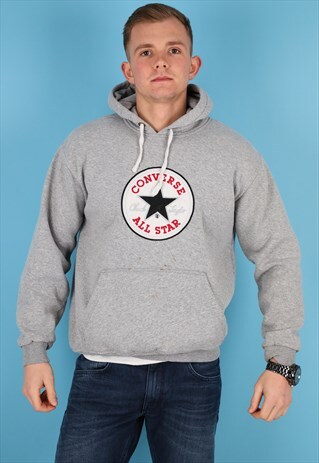 VINTAGE CONVERSE HOODIE IN GREY NH90
