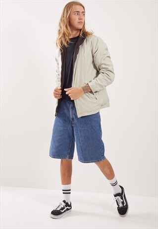 VINTAGE NAUTICA REVERSIBLE FLEECED JACKET