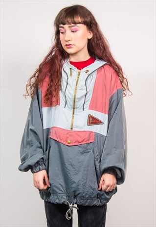 VINTAGE 90'S QUARTER ZIP LIGHTWEIGHT JACKET