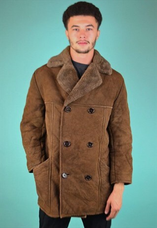 VINTAGE 90'S SHEARLING COAT